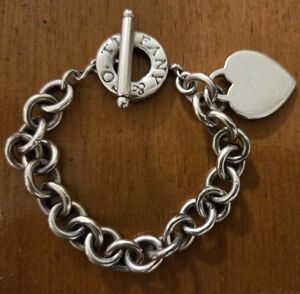 Vintage Tiffany Heart Bracelet - Sterling Silver